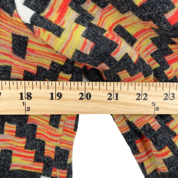 Bass Women's Multicolor Geo Print Long Sleeve Open Front Cardigan Sweater Size M - Picture 15 of 16